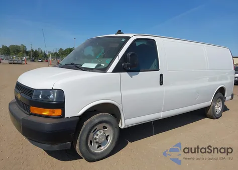 2022 Chevrolet Express Cargo Rwd 2500 Extended Wheelbase Wt из США, поврежденный, VIN 1GCWGBFP8N1201281